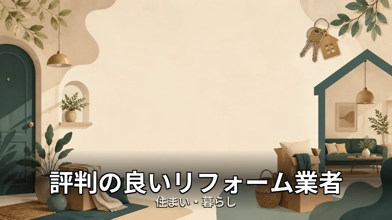 評判の良いリフォーム業者｜評判・解約・向かない人を本音で解説