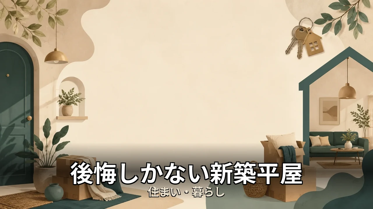 後悔しかない新築平屋｜評判・解約・向かない人を本音で解説